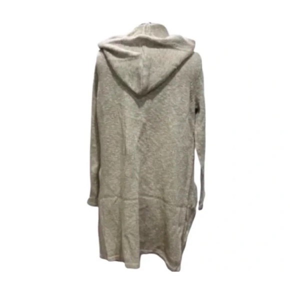 Jenni Kayne Cotton Linen Hooded Sweater Coat Size M NWT - Picture 4 of 6